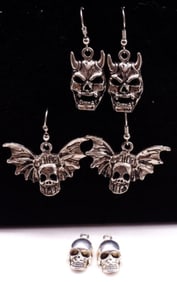 (2) Pair Of Earrings (2) Pendants