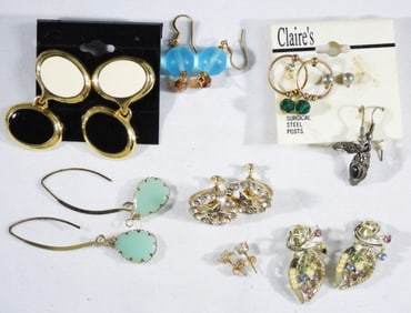 (9) Pairs Of Earrings