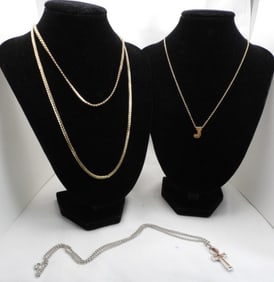 (4) Chain Necklaces