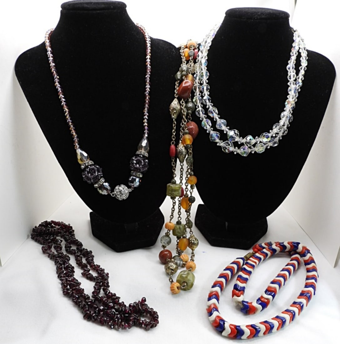 (5) Beaded Necklaces: Beautiful beaded necklaces