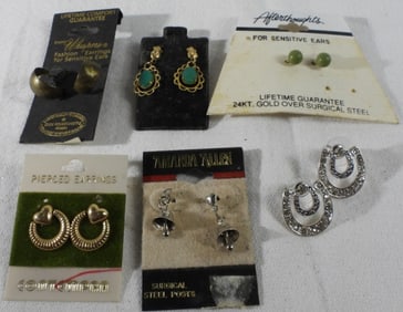 (6) Pairs Of Earrings