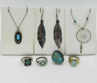 Southwest Style Turquoise Sterling Jewelry