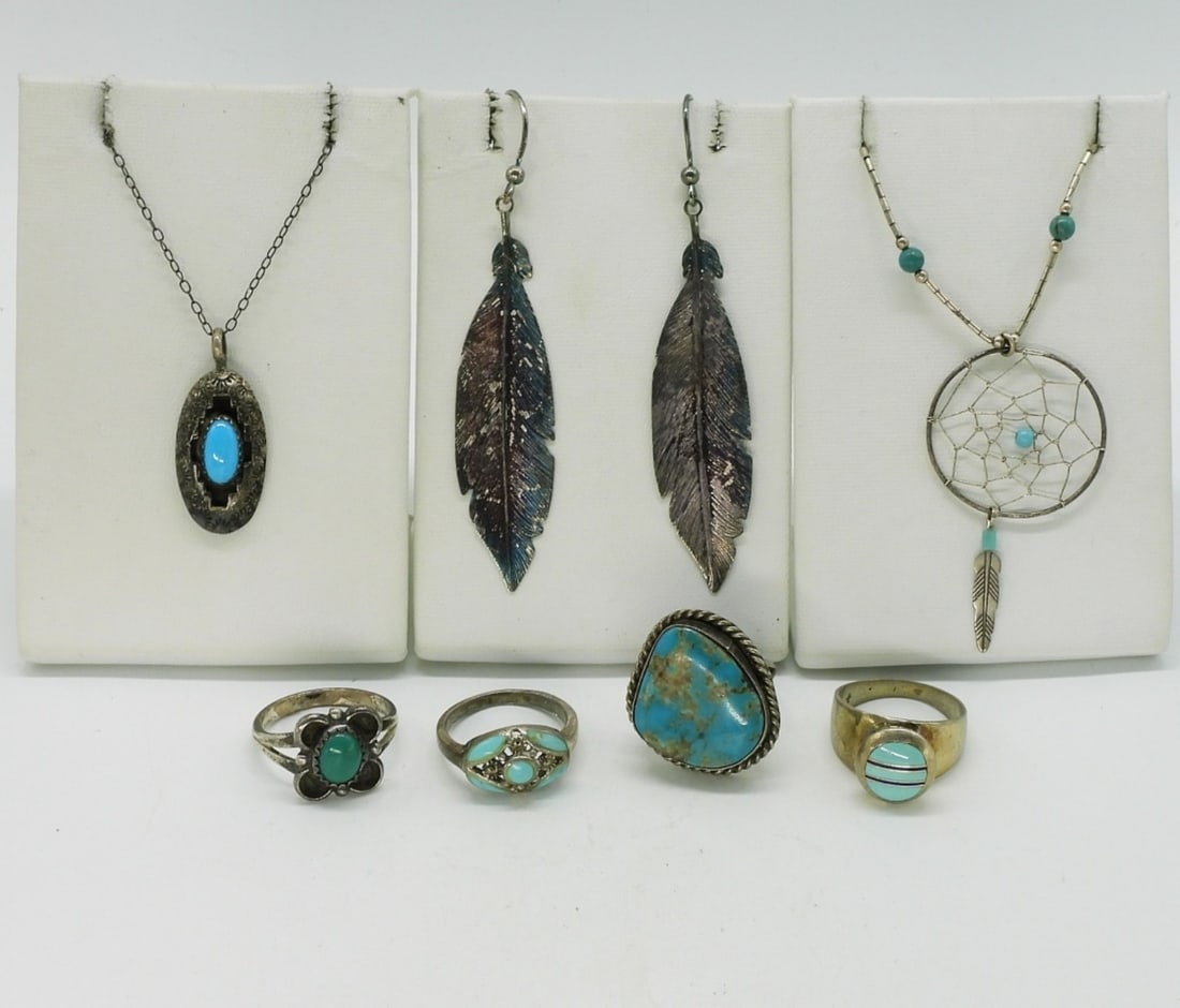 Southwest Style Turquoise Sterling Jewelry (1 of 5)