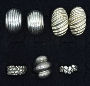 Taxco 925 Clip On Earrings & Much More