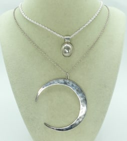 RLM Crescent Moon & Mexico Necklace