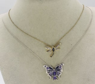 Beautiful Butterfly & Dragonfly 925 Necklaces