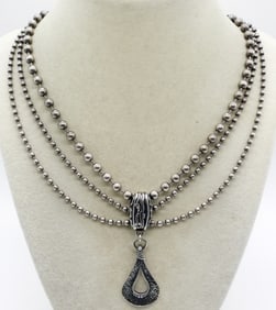 Silpada Oxidized Sterling Necklace