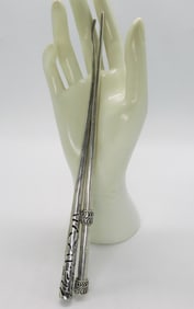 2 Mismatched 925 Hair Sticks