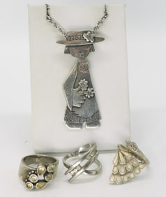 Fashion Sterling Rings & Necklace