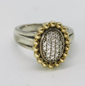 Diamond Sterling 18k Ring