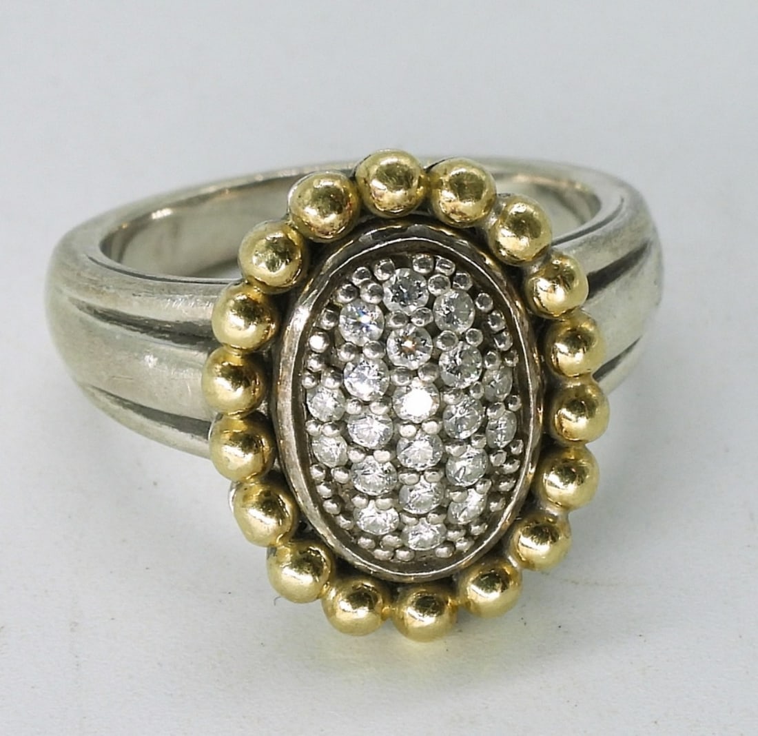 Diamond Sterling 18k Ring - 4