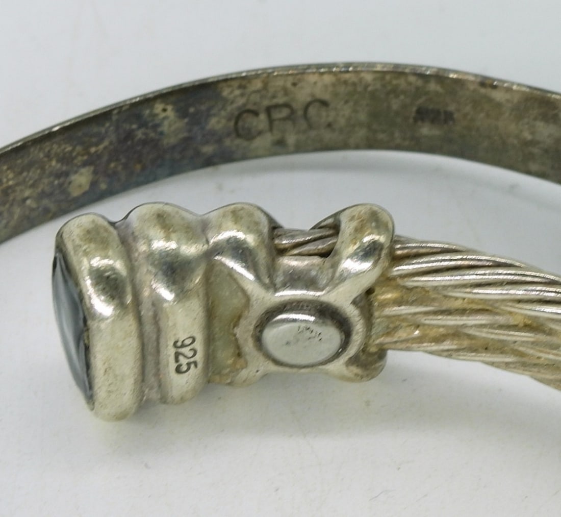 2 Sterling Bracelets, Cuff & Bangle - 2