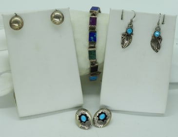 Southwest Turquoise Sterling Pieces
