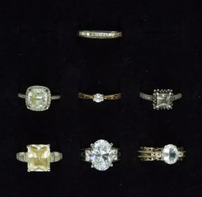 7 Gorgeous Sterling Bridal Fashion Rings