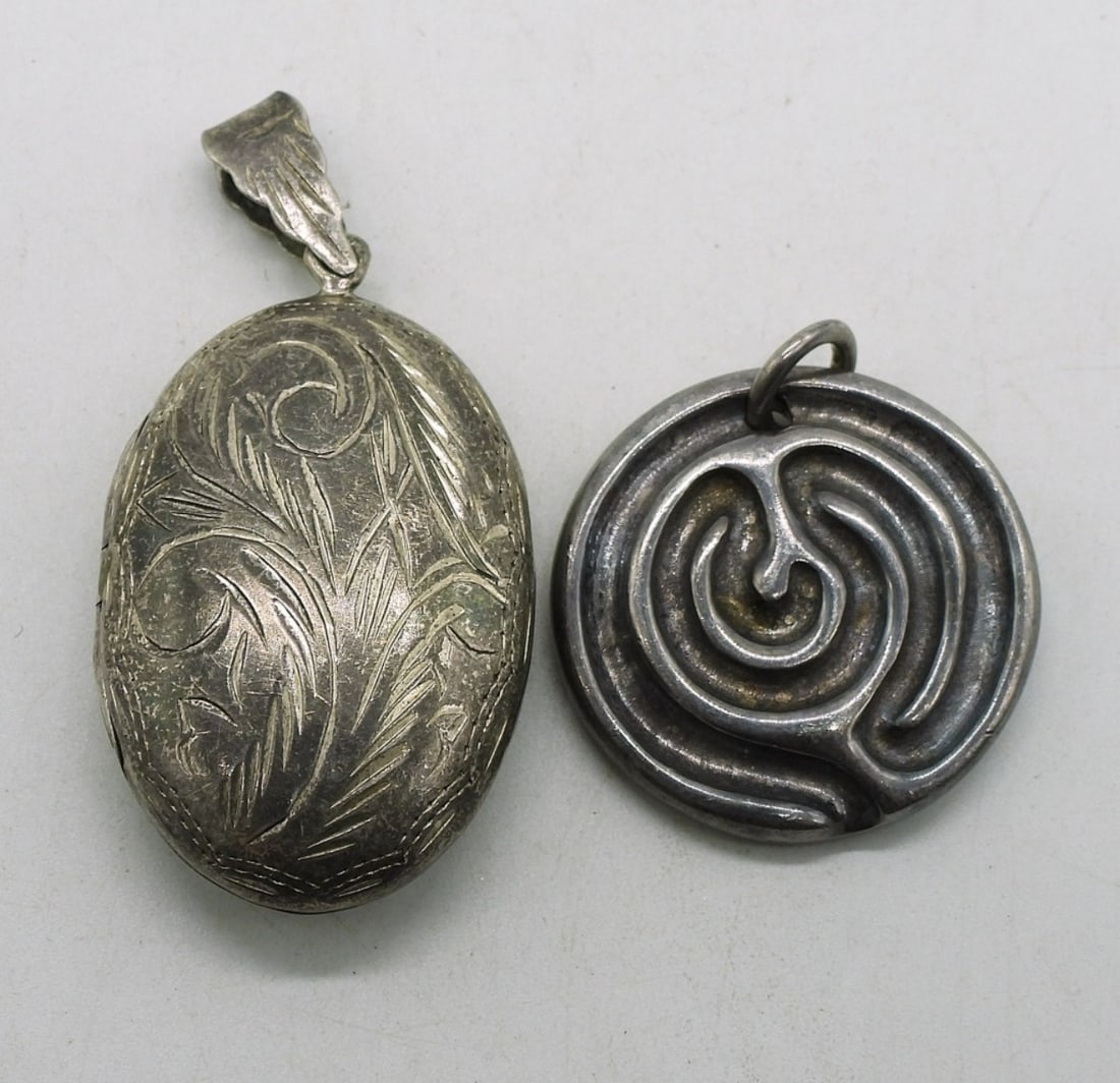 Sterling Locket & RLM Studio Pendant (1 of 3)