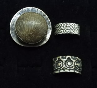 3 Sterling Celtic & Other Rings