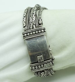 6 Strand Sterling Fashion Bracelet