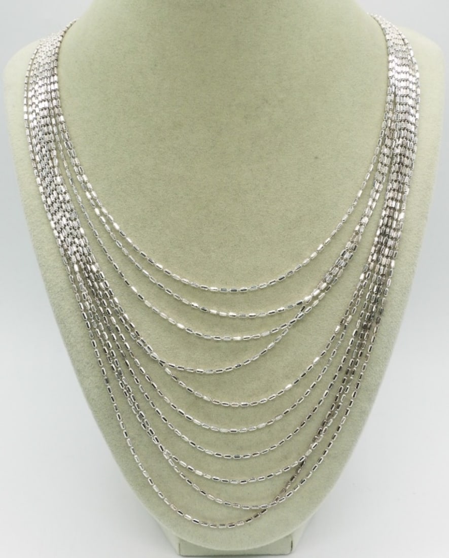 Multi Strand Sterling Fashion Necklace (1 of 1)