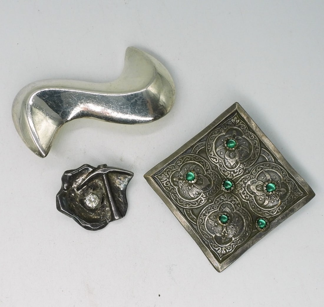 3 Sterling Brooches (1 of 3)