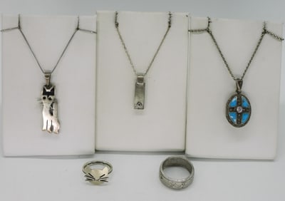 Adorable Vintage Sterling Necklaces & Rings