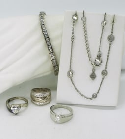 Simulated Diamond Rings & More 925