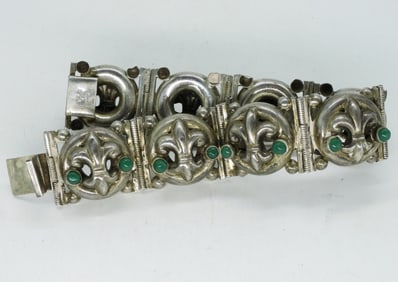 Mexico Fleur de Lis Sterling Bracelet