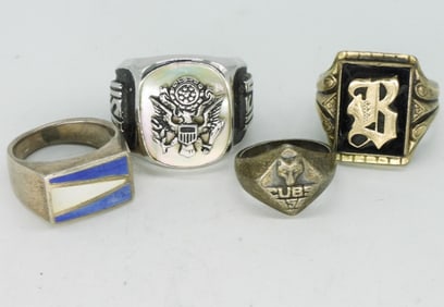 Cub Scout 925 Ring, USN Ring & More