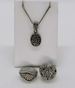 Cute Sterling Rings & Pendant