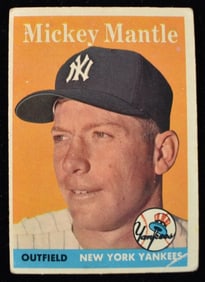TOPPS #150 Mickey Mantle New York Yankees