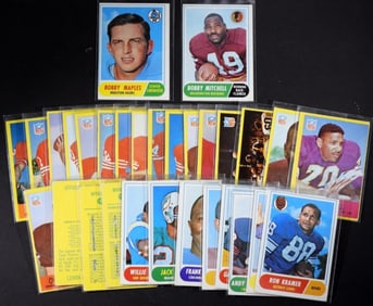 (30) Mixed Lot Of Football Card Lot