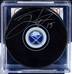Jack Eichel Autographed Hockey Puck