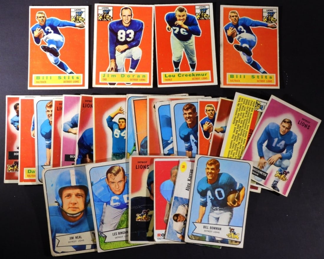 (26) Detroit Lions Football Cards (1 of 2)