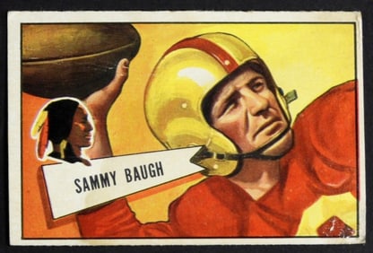 Sammy Baugh Bowman Gum Division Card