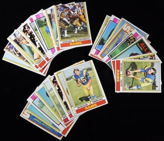 (25) TOPPS Rams Football Cards