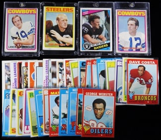 (35) Football Cards Mixed Lot