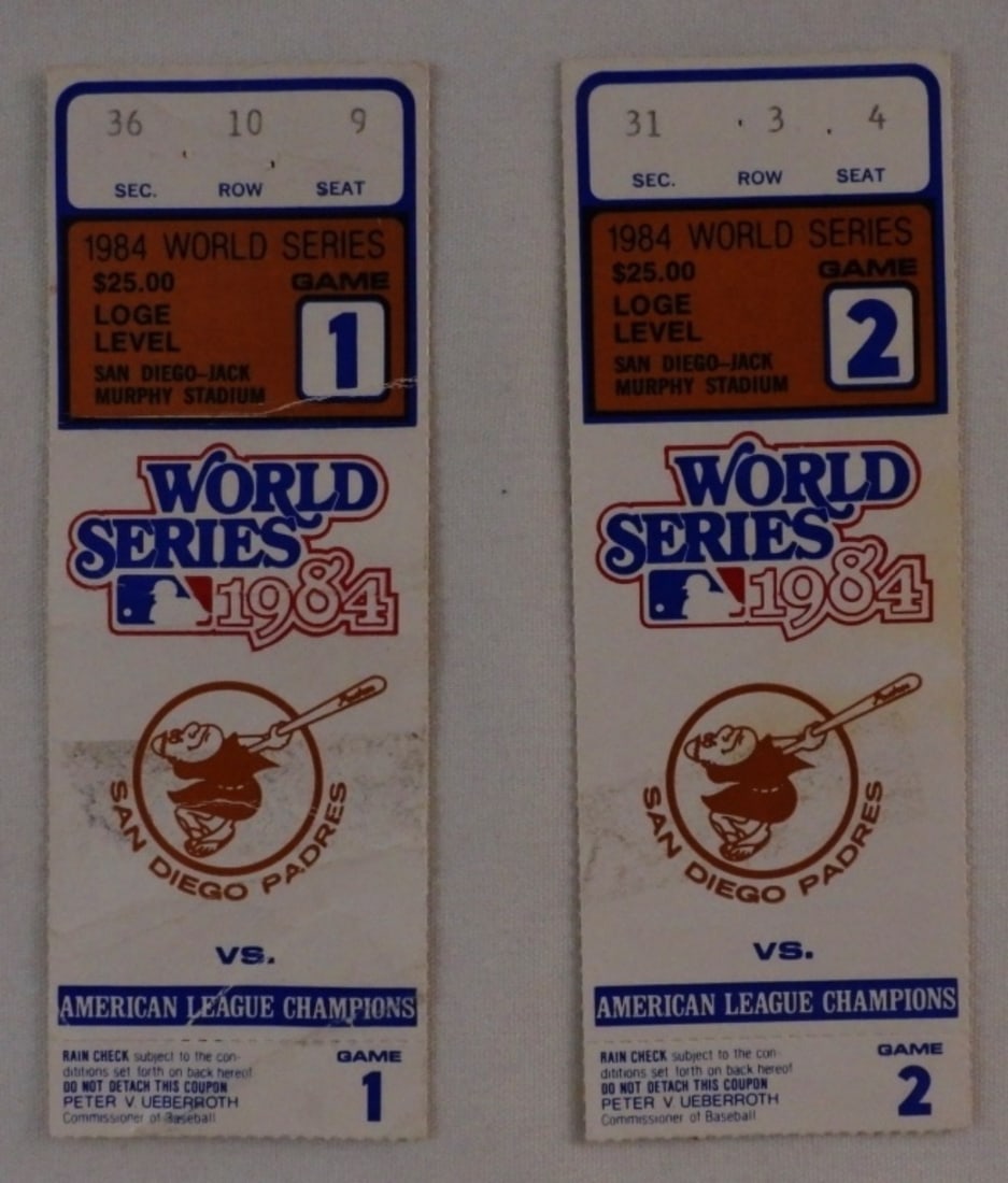 1984 World Series Tickets (1 of 2)
