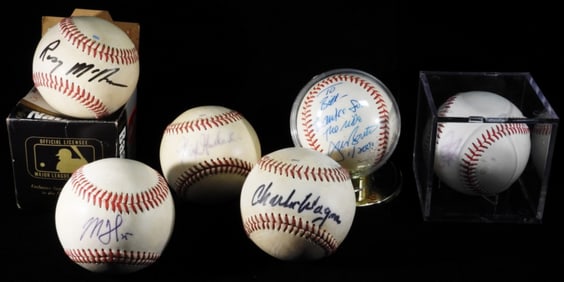 (6) Autographed Baseballs