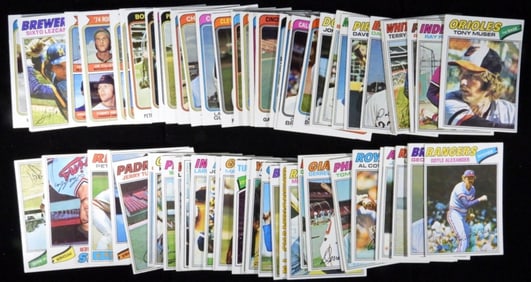 (83) 1970s Baseball Cards Surprise Lot