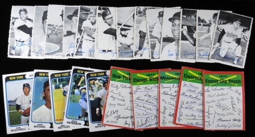 (13) Deckle Cards & (10) TOPPS Baseball Cards