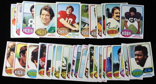 (57) Football Card Mixed Lot From The 1970s