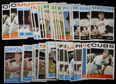 (45) 1964 Baseball Cards