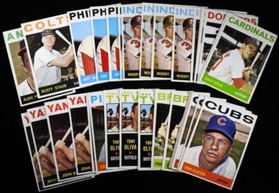 (36) Baseball Cards 1964