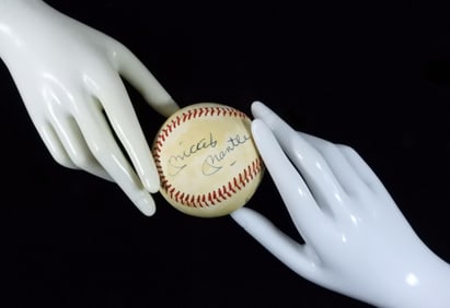 Mickey Mantle Signed Baseball
