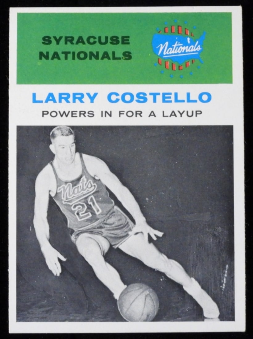 1961 Fleer #48 Larry Costello In Action (1 of 2)