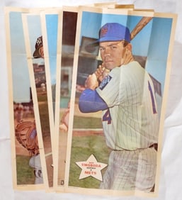 (5) 1968 TOPPS Baseball Posters