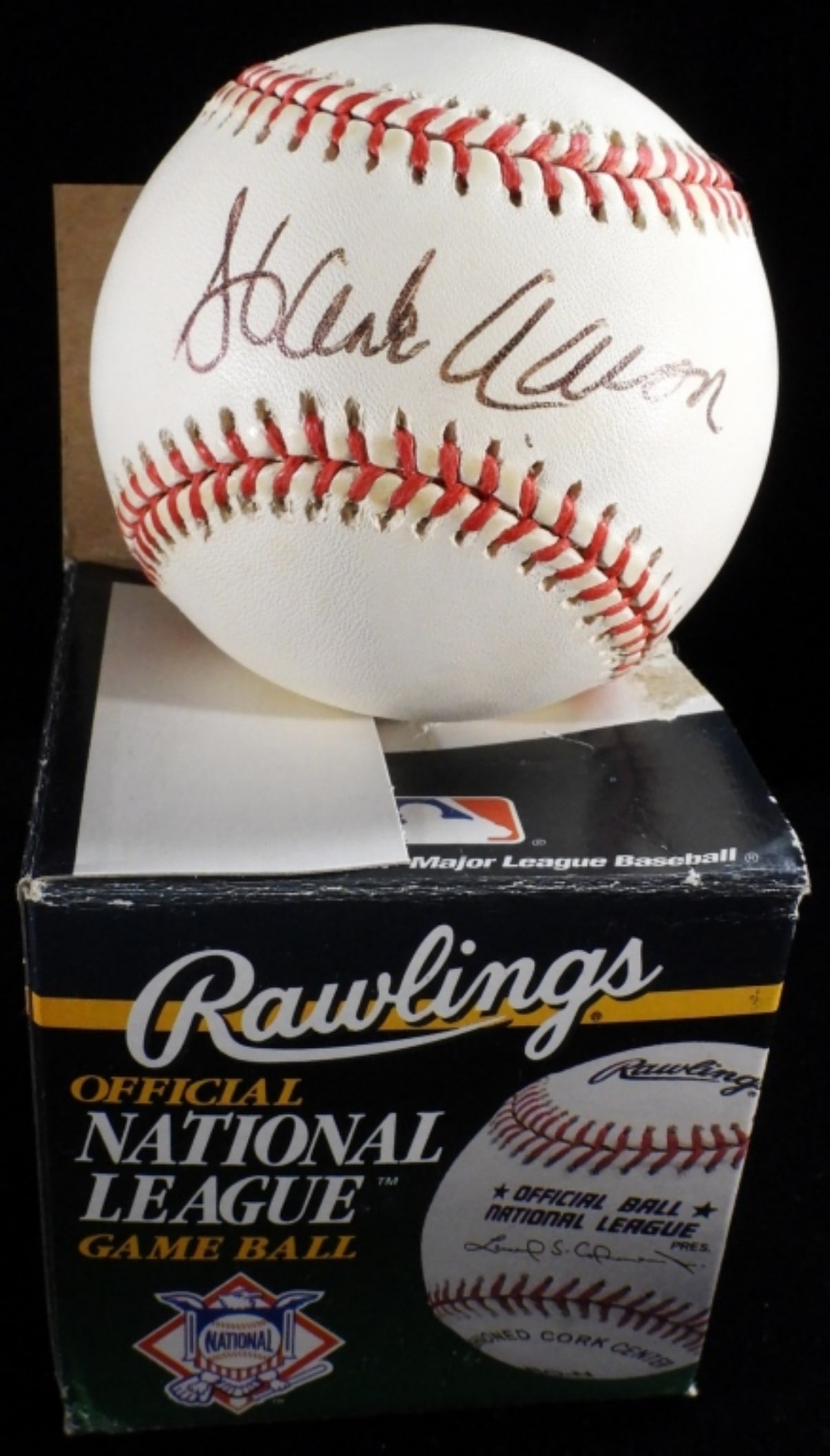 Hank Aaron Signed Rawlings Baseball (1 of 5)
