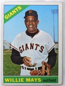 #1 TOPPS Willie Mays 1966 G