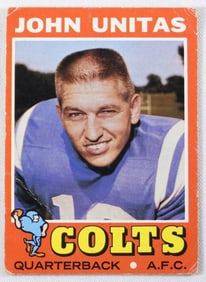 John Unitas Football Card