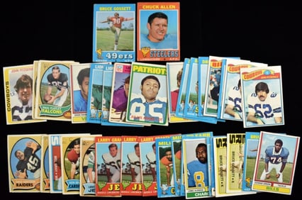 Variety Of (40) Football Cards
