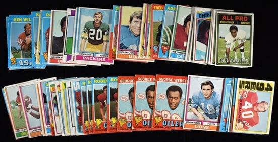 (60) Different TOPPS Football Cards